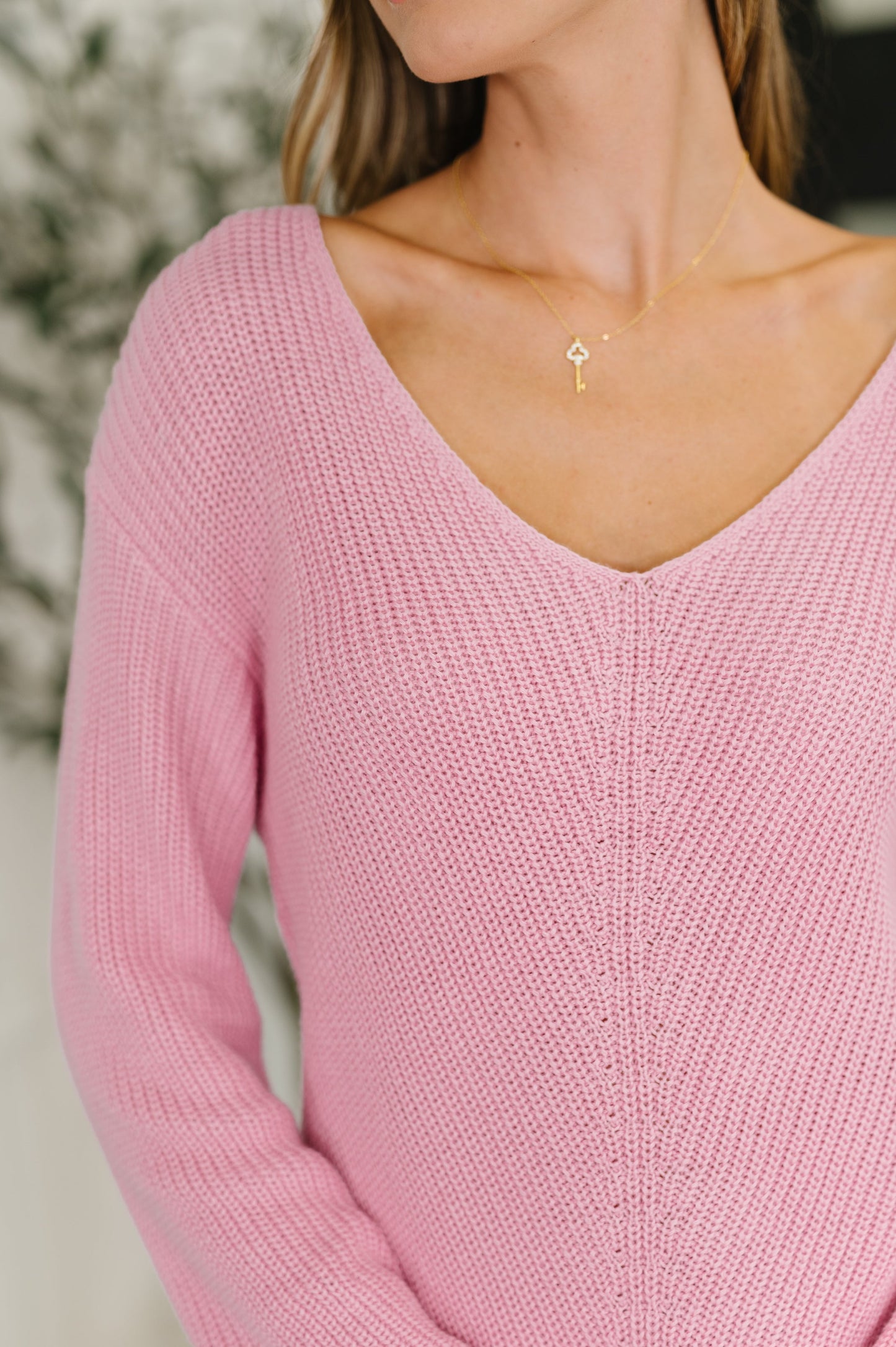 Killo I'm All Yours V-Neck Cozy Sweater