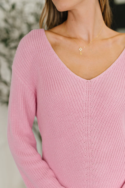 Killo I'm All Yours V-Neck Cozy Sweater