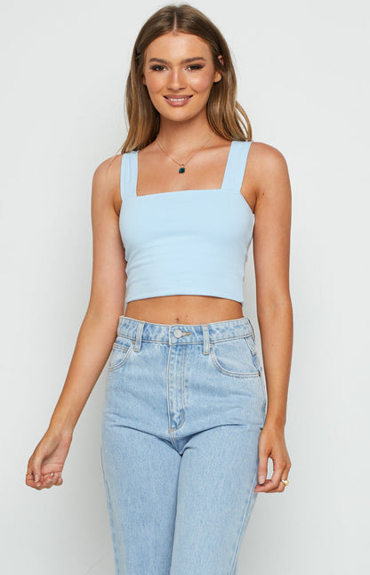 Nellie Crop Blue